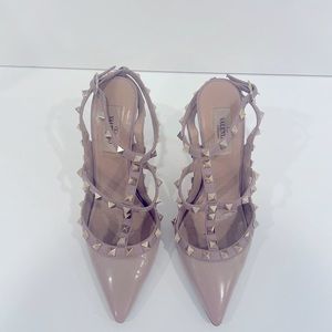 Valentino Rockstud Ankle Strap Pumps